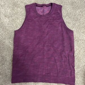 lululemon athletica Purple Striped Tank Top